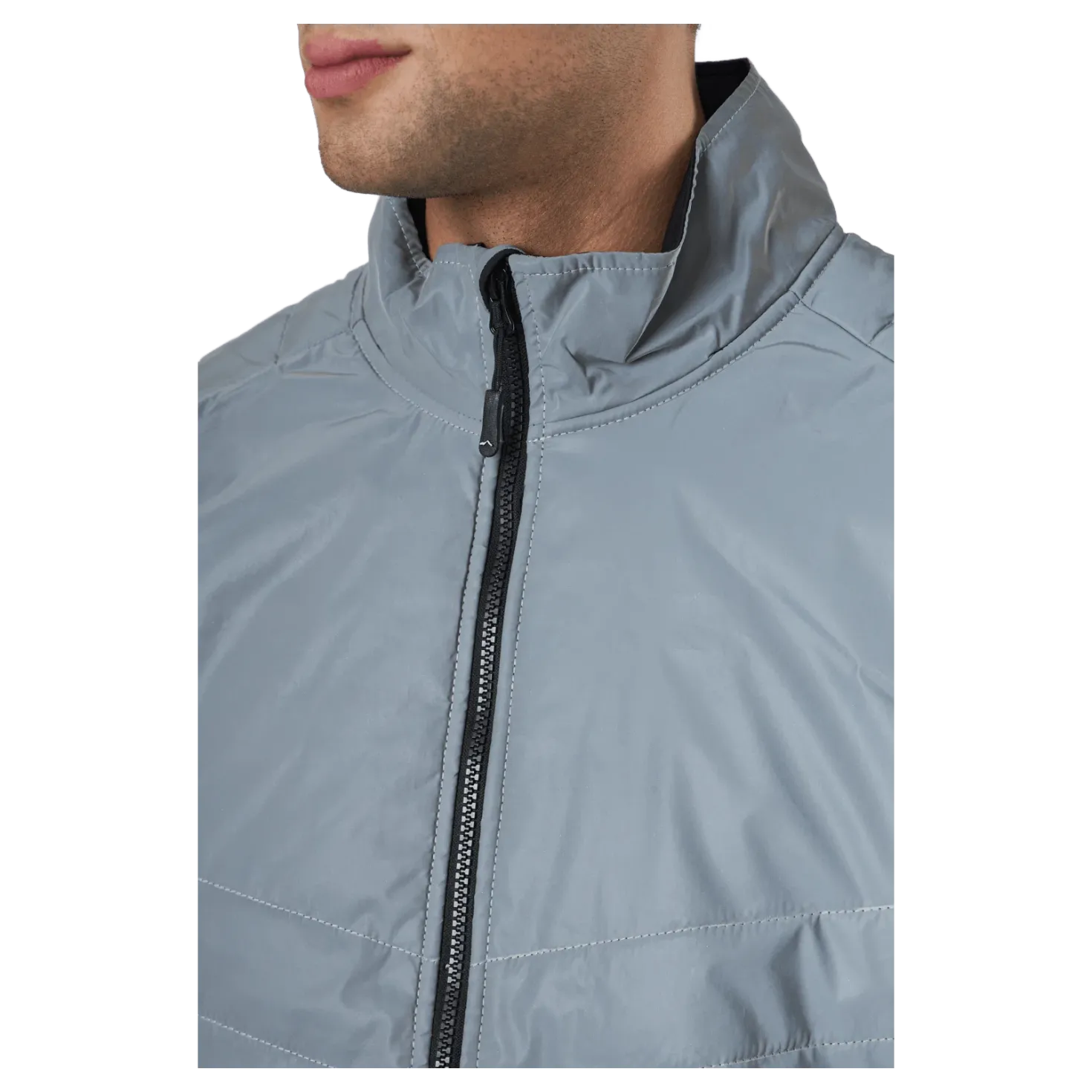 Glow Jacket Reflective Silver