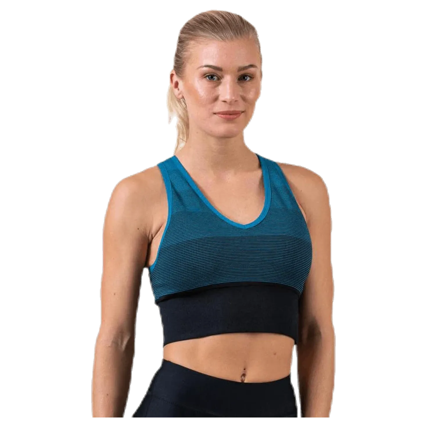 Gradient Seamless Top Blue