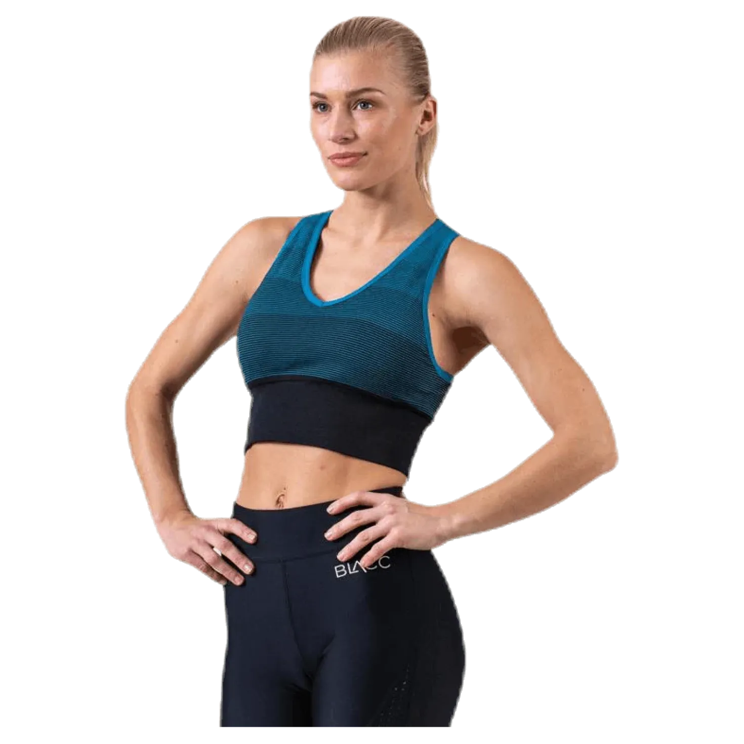 Gradient Seamless Top Blue