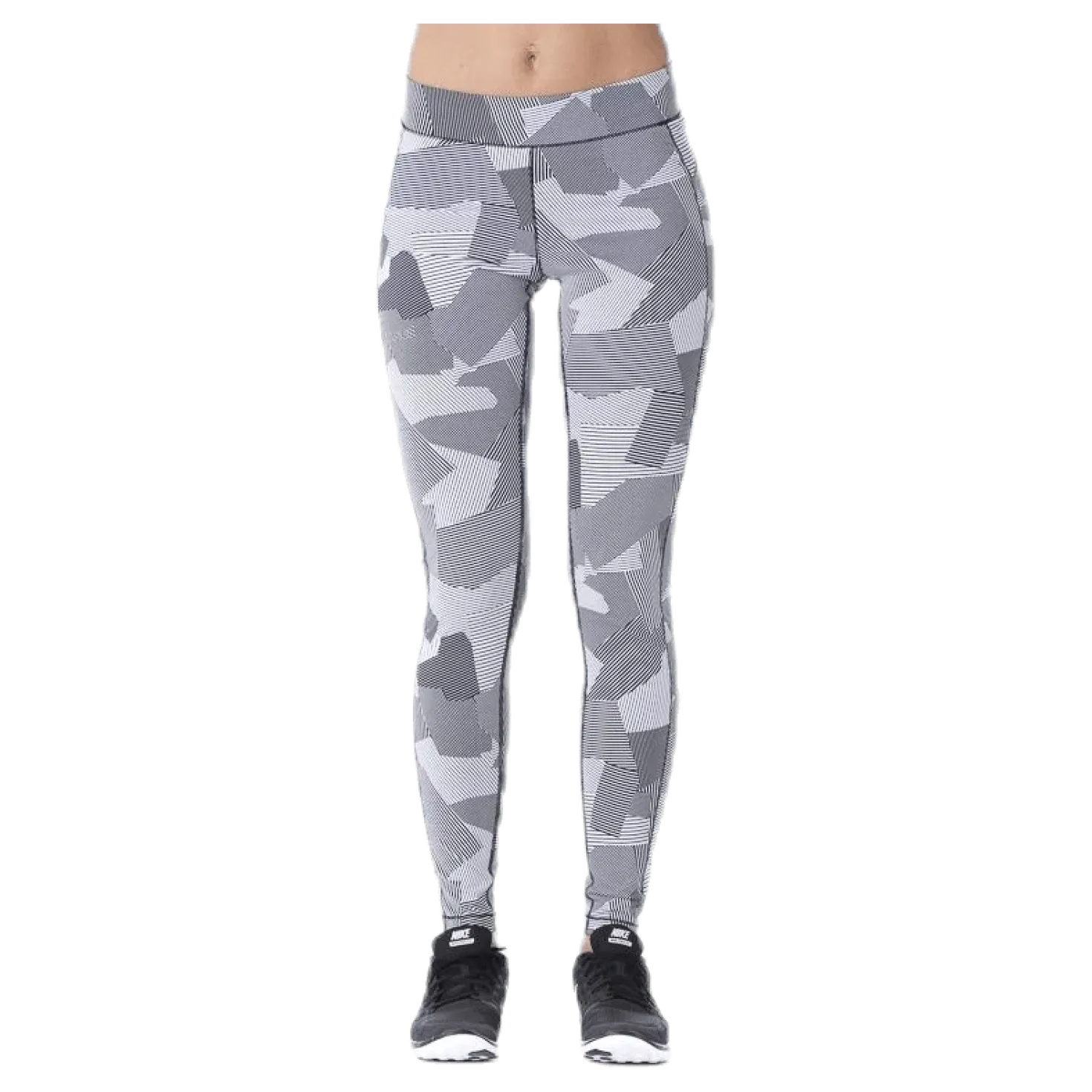 Graphic line tights White