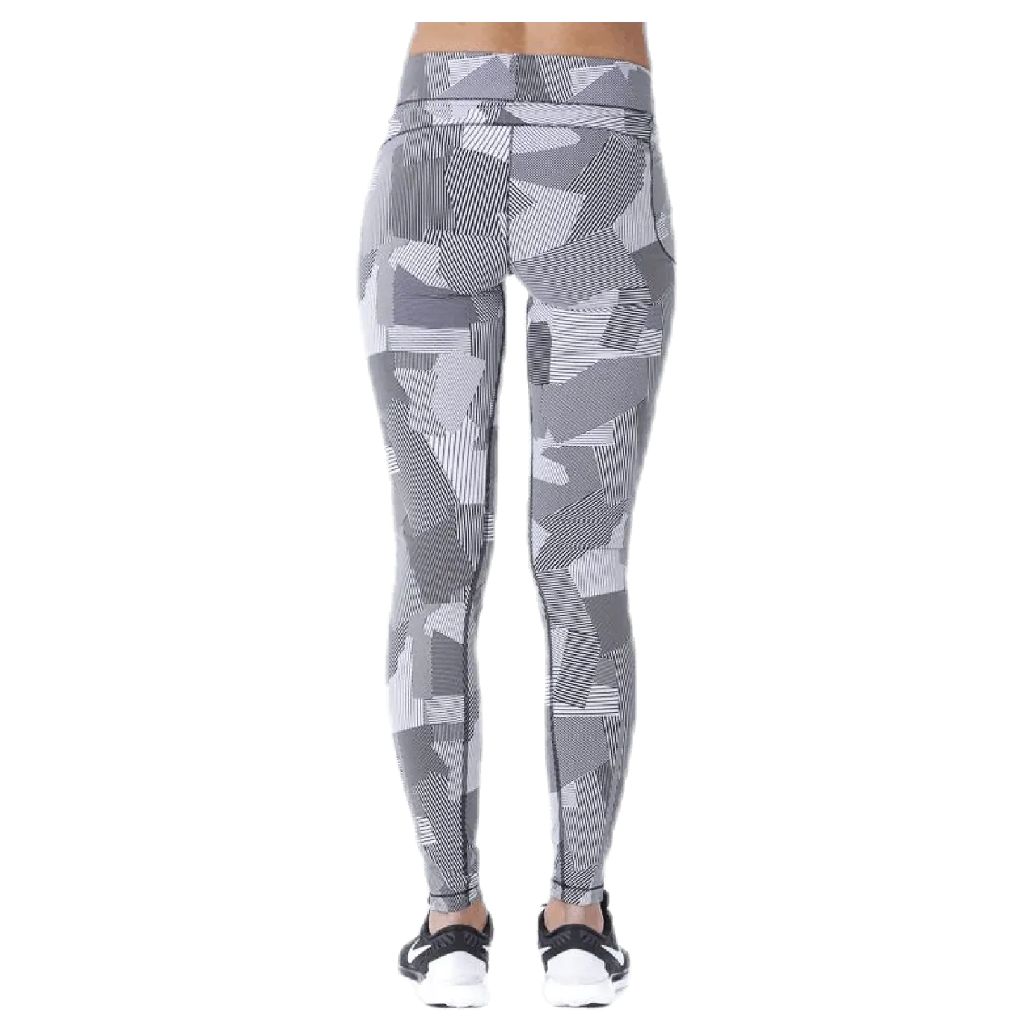 Graphic line tights White