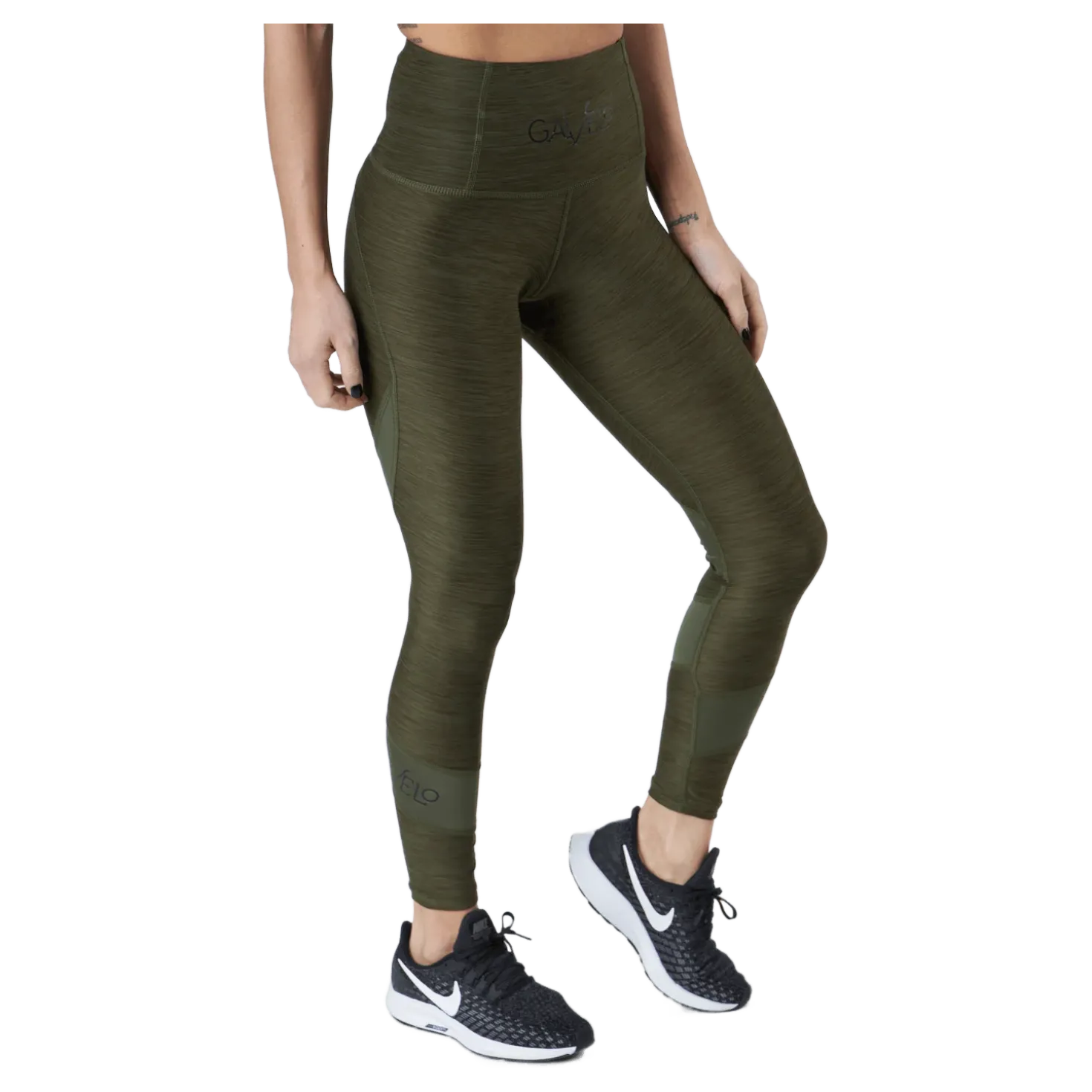 Green Melange Swirl Army Green