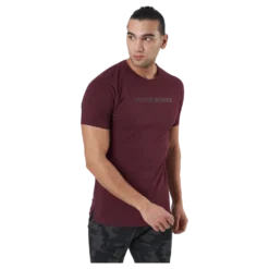 Gym Tapered Tee Maroon