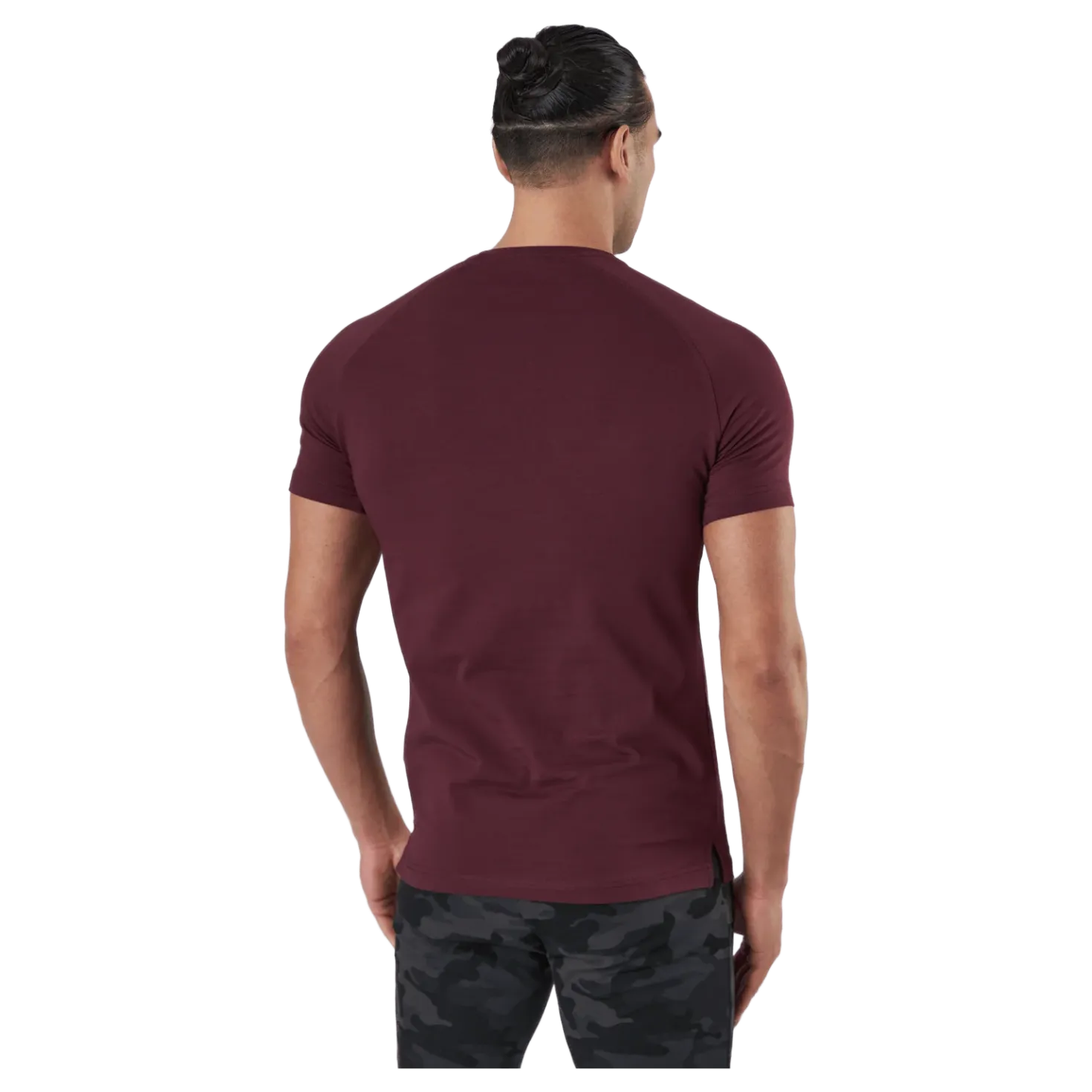 Gym Tapered Tee Maroon