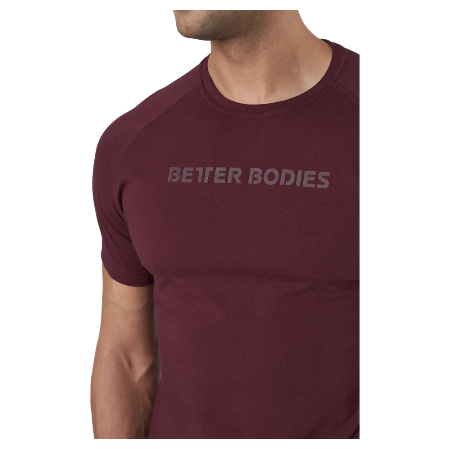 Gym Tapered Tee Maroon