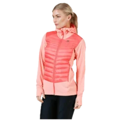 Haloes Down Hybrid Hoodie Pink