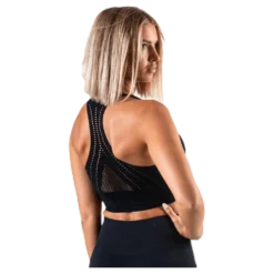 Hatha Seamless Crop Top Black