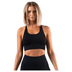 Hatha Seamless Crop Top Black