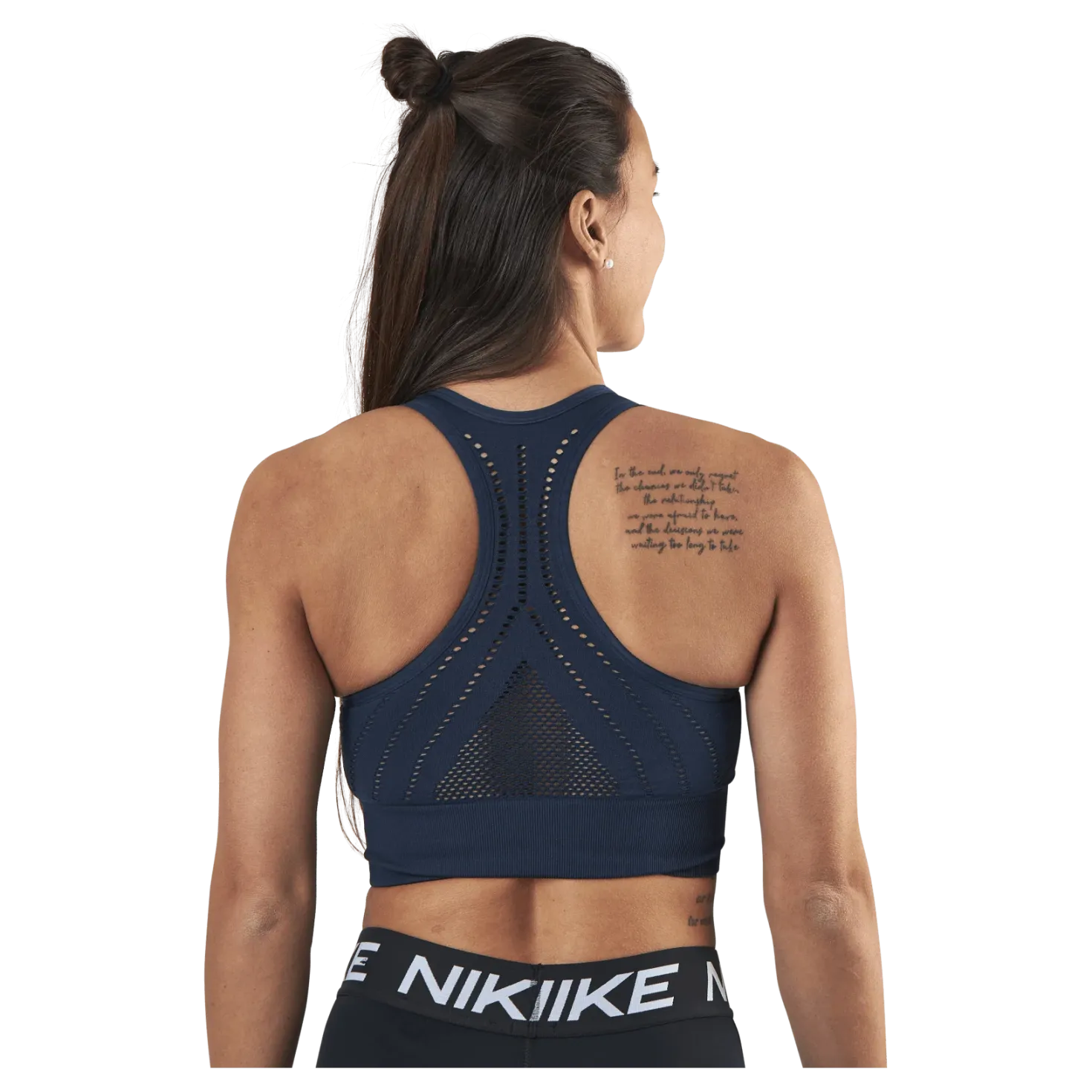 Hatha Seamless Crop Top Blue