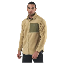 Heart Fleece Shirt Beige