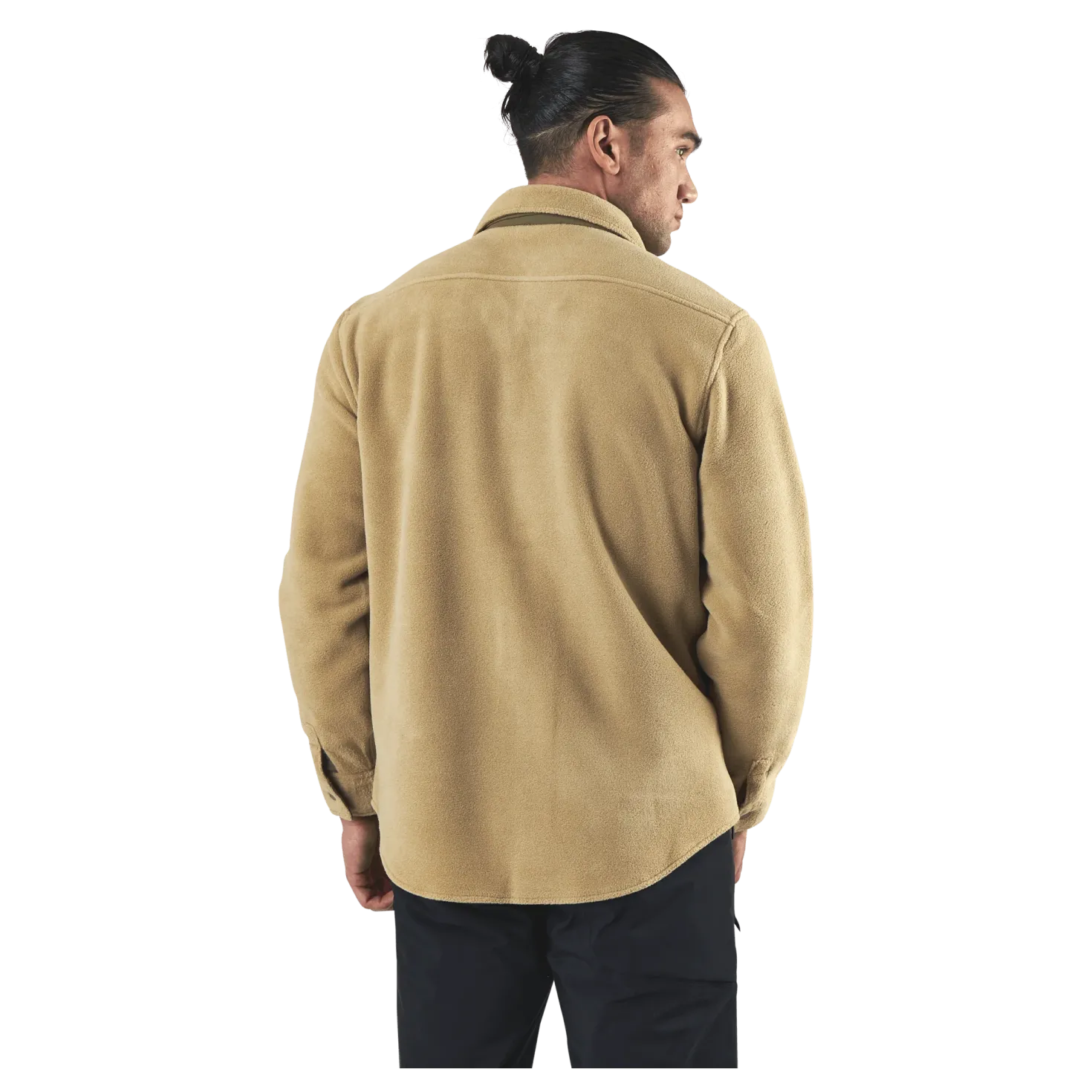 Heart Fleece Shirt Beige