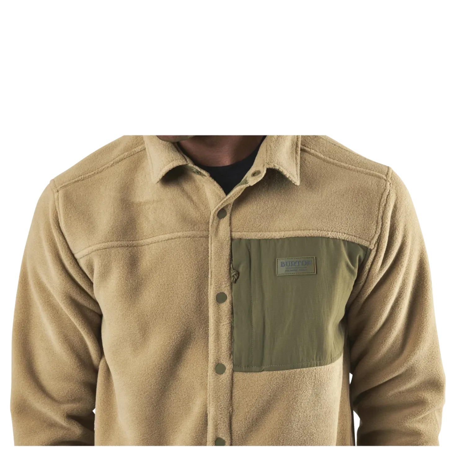 Heart Fleece Shirt Beige