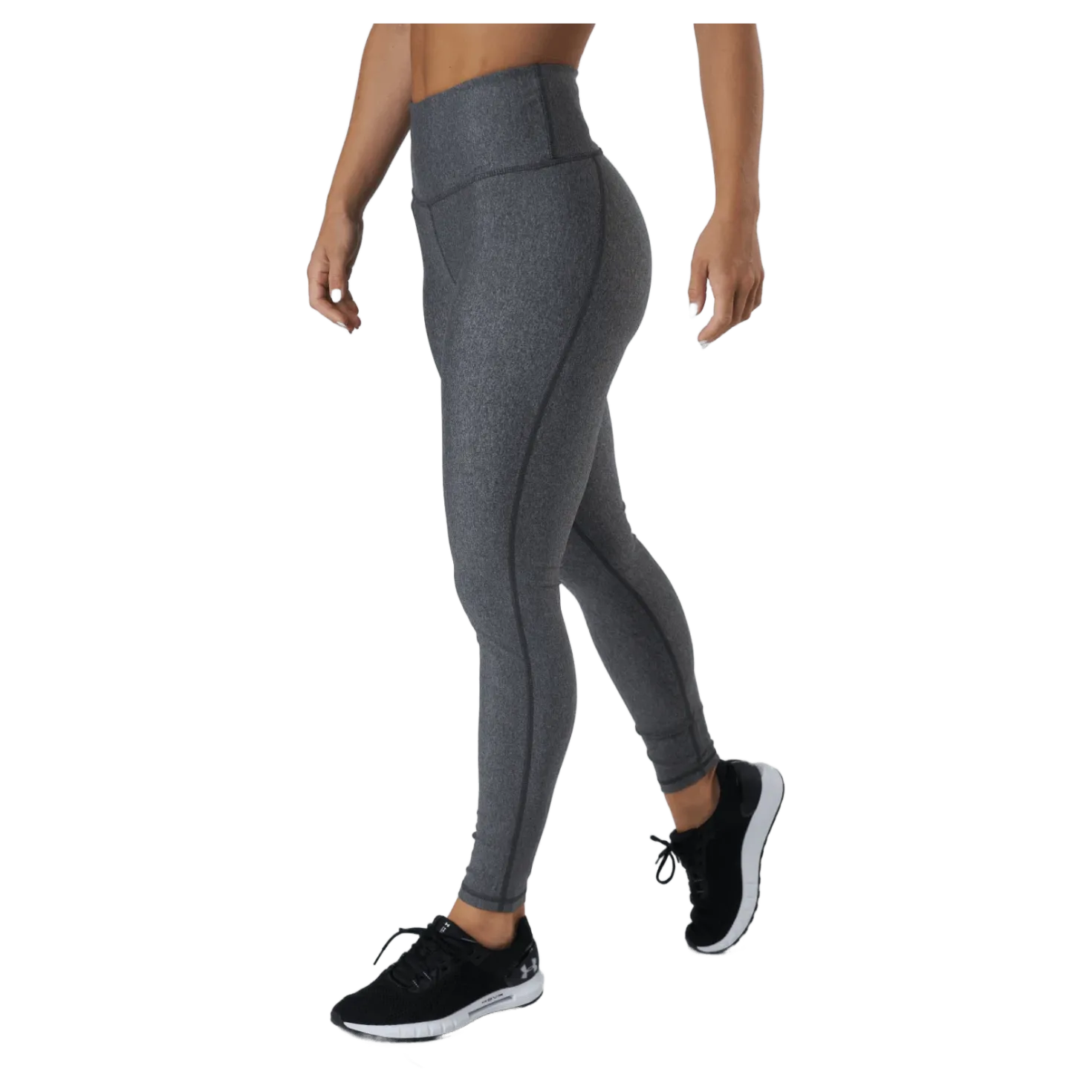 Hg Armour Hirise Leg Charcoal Light Heather