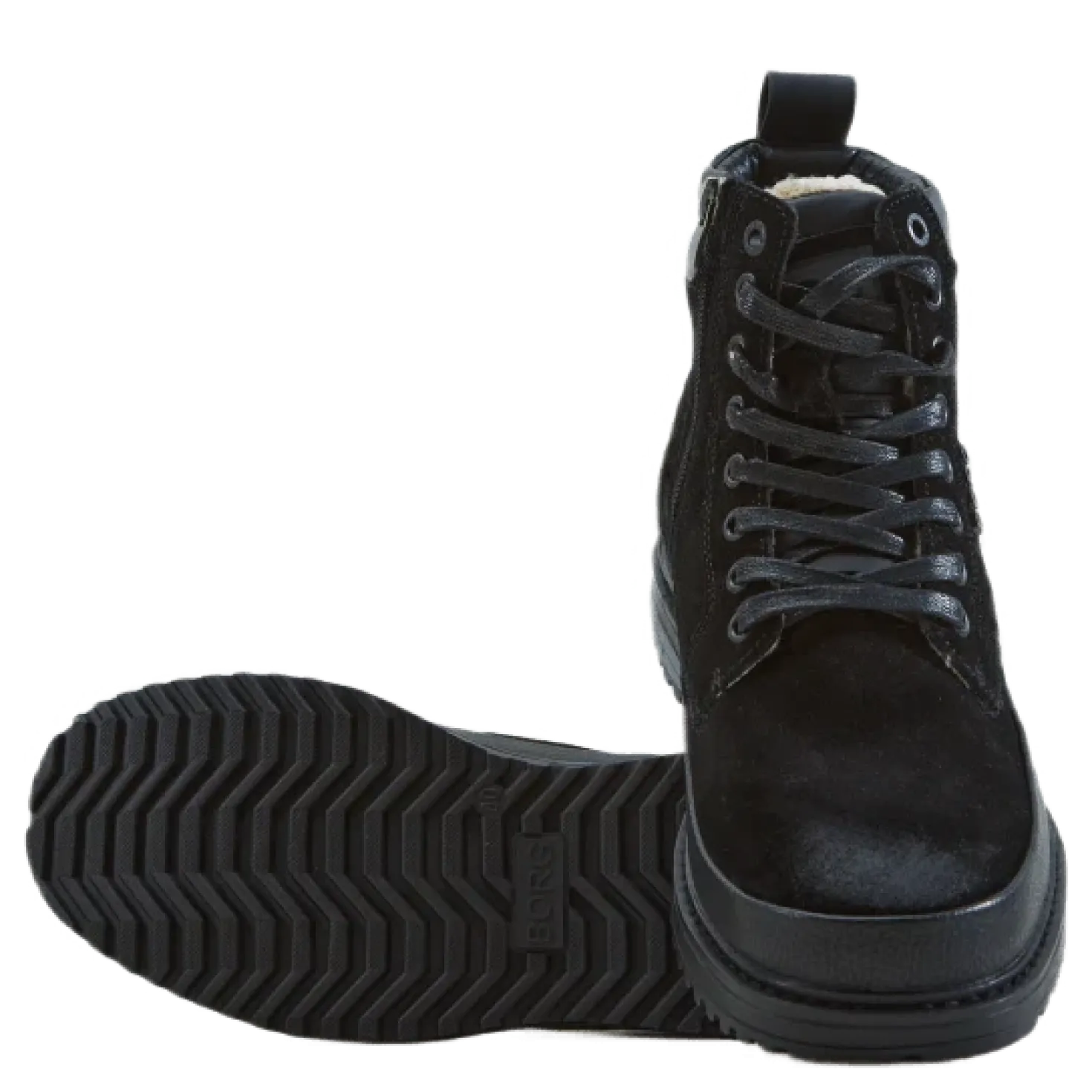 H200 Hgh Sue Fur M Black