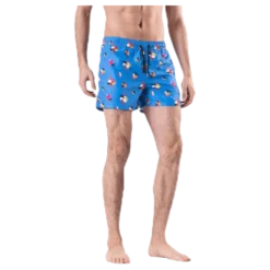 Hibiscus Swim Shorts Blue
