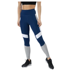 High Waist Block Tight Blue