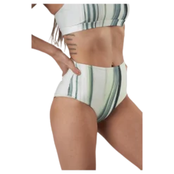 High Waist Brief White/Green