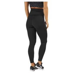 High Waist Tights - Side Pocke Black
