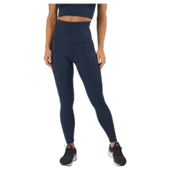 High Waist Tights - Side Pocke Dark Blue