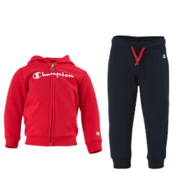 Hooded Full Zip Suit Junior Red