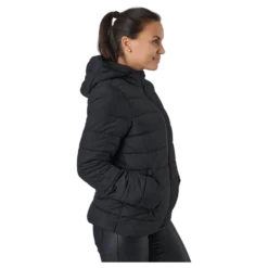 Hooded Polyfilled Jacket Black Beauty