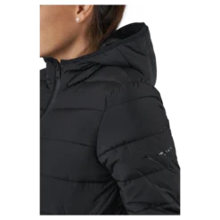 Hooded Polyfilled Jacket Black Beauty