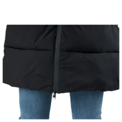 Hooded Polyfilled Jacket Black
