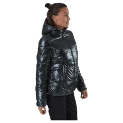 Hooded Polyfilled Jacket Black