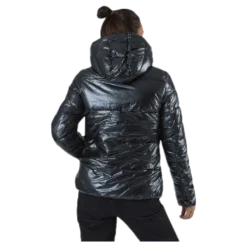 Hooded Polyfilled Jacket Black
