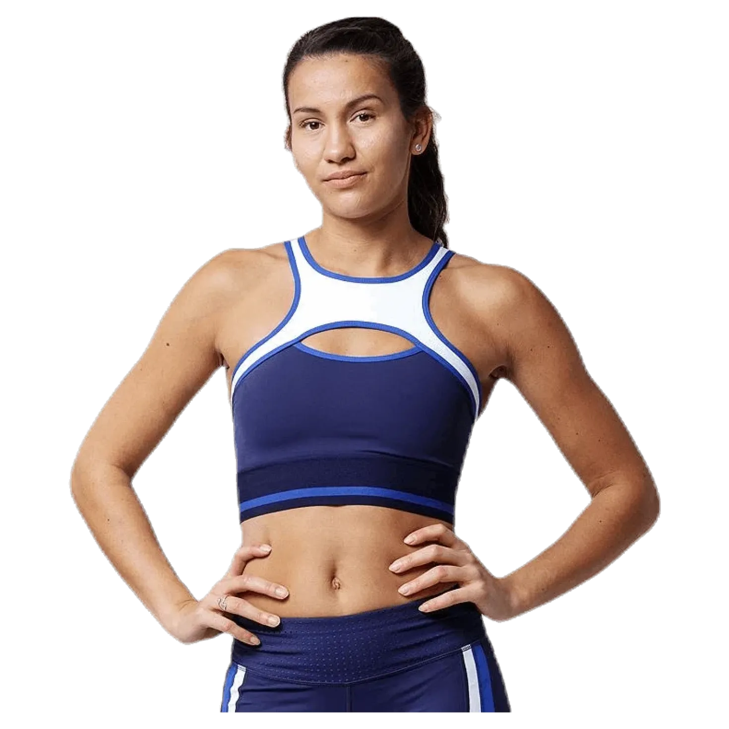 Hop Sports Bra Blue/White