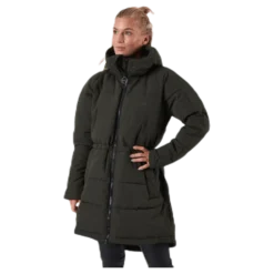 Hourglass Puffer Jacket Green