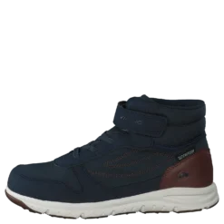 Hovet Mid WP Navy/Cognac