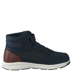 Hovet Mid WP Navy/Cognac