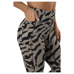 Iconic Printed 7/8 Tights Escape Grey