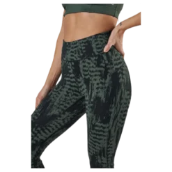 Iconic Printed 7/8 Tights Green