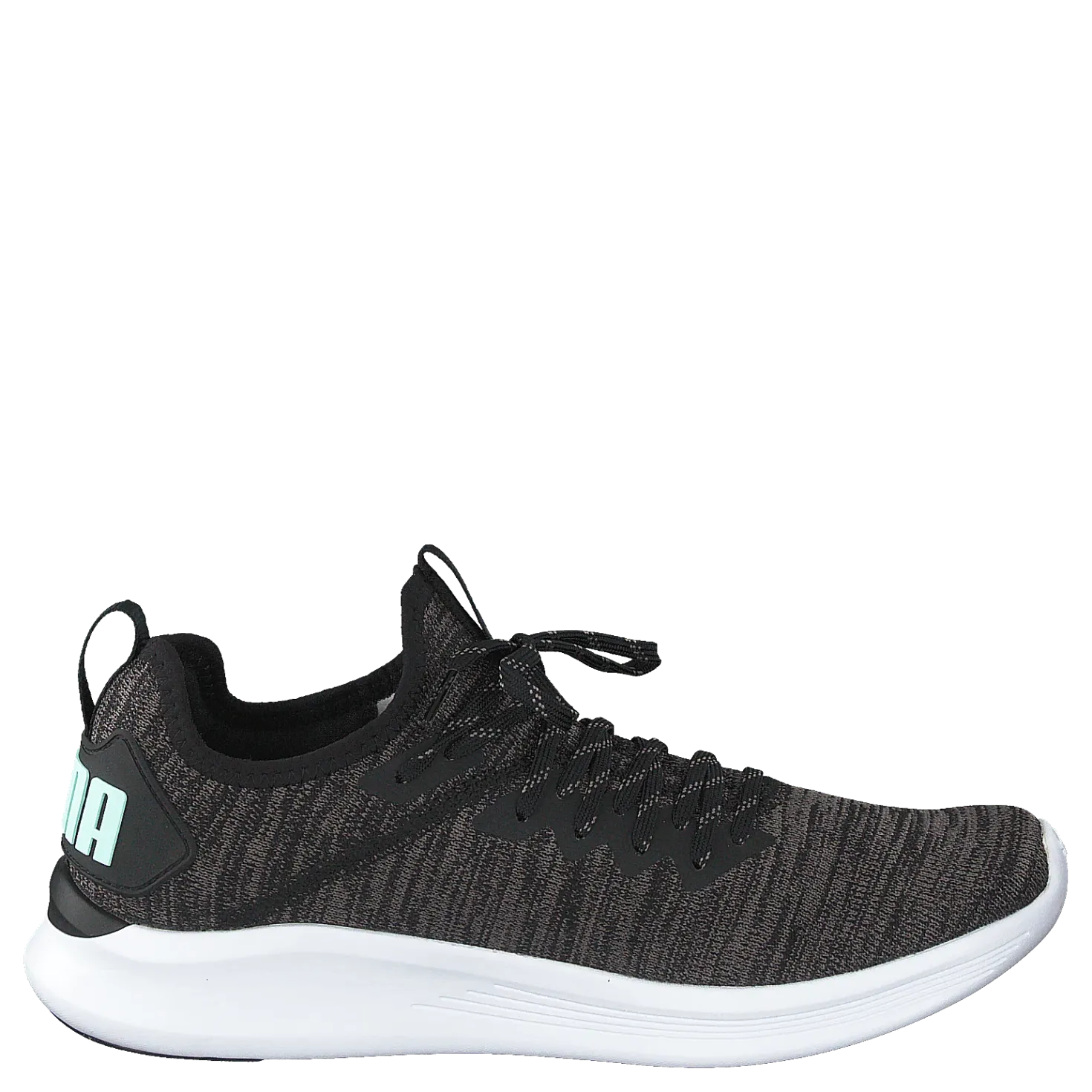 Ignite Flash Evoknit Sr Wn's Puma Black-charcoal Gray-aqua