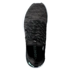 Ignite Flash Evoknit Sr Wn's Puma Black-charcoal Gray-aqua