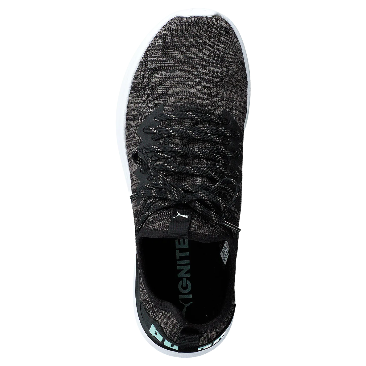 Ignite Flash Evoknit Sr Wn's Puma Black-charcoal Gray-aqua