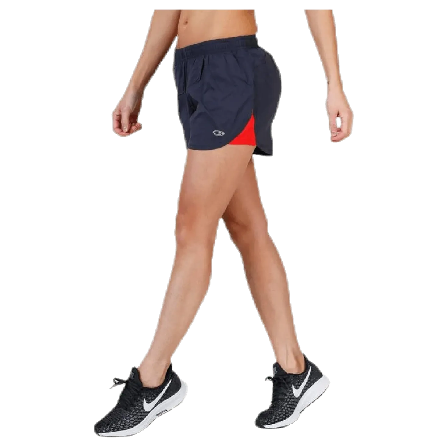 Impulse Running Shorts Grey/Red