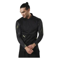 Individual Cup Training 1/4 Zip Top Black/Yellow