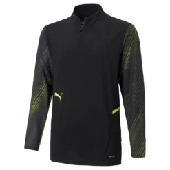 Individual Cup Training 1/4 Zip Top Black/Yellow