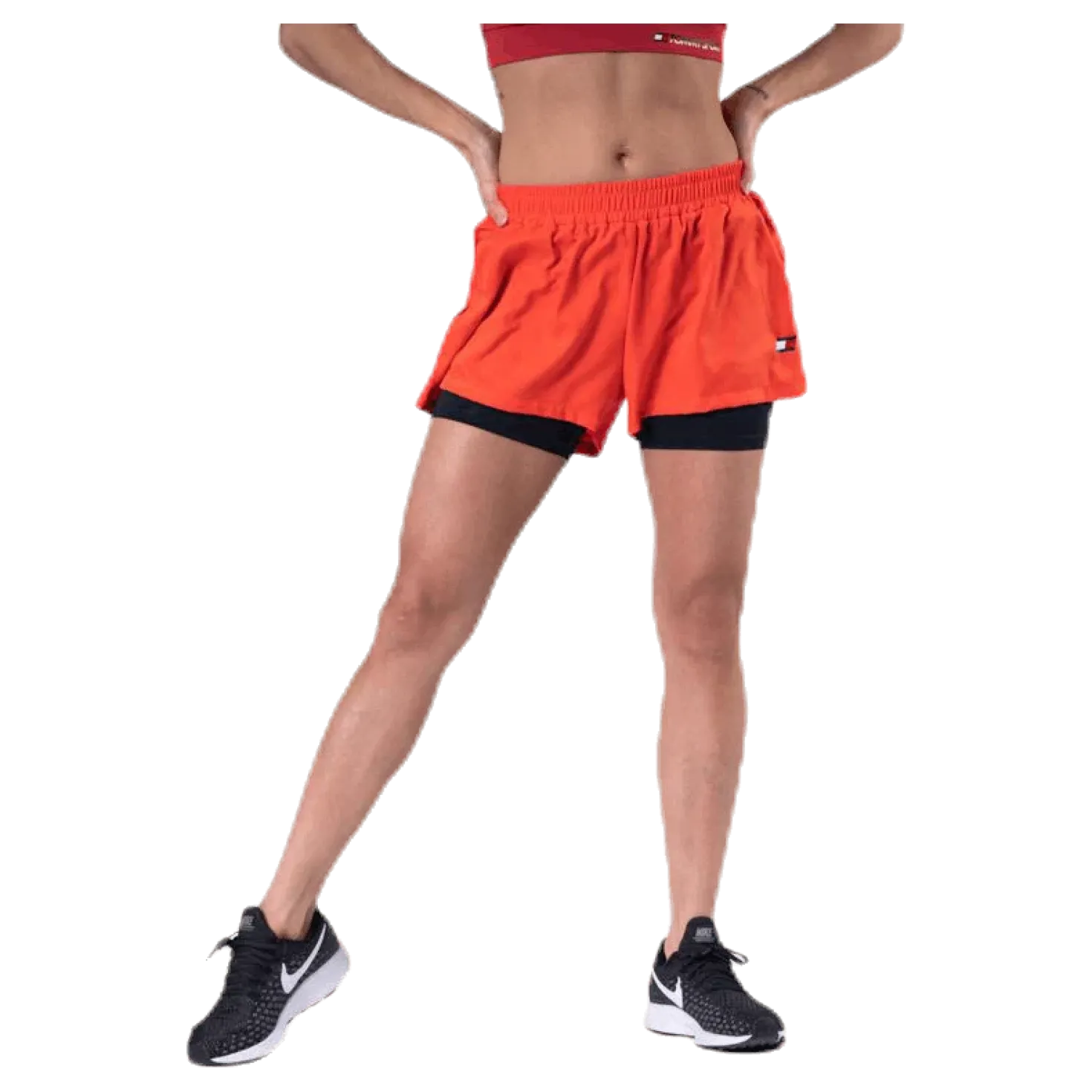 3" 2-IN 1 Woven Short LBR Orange
