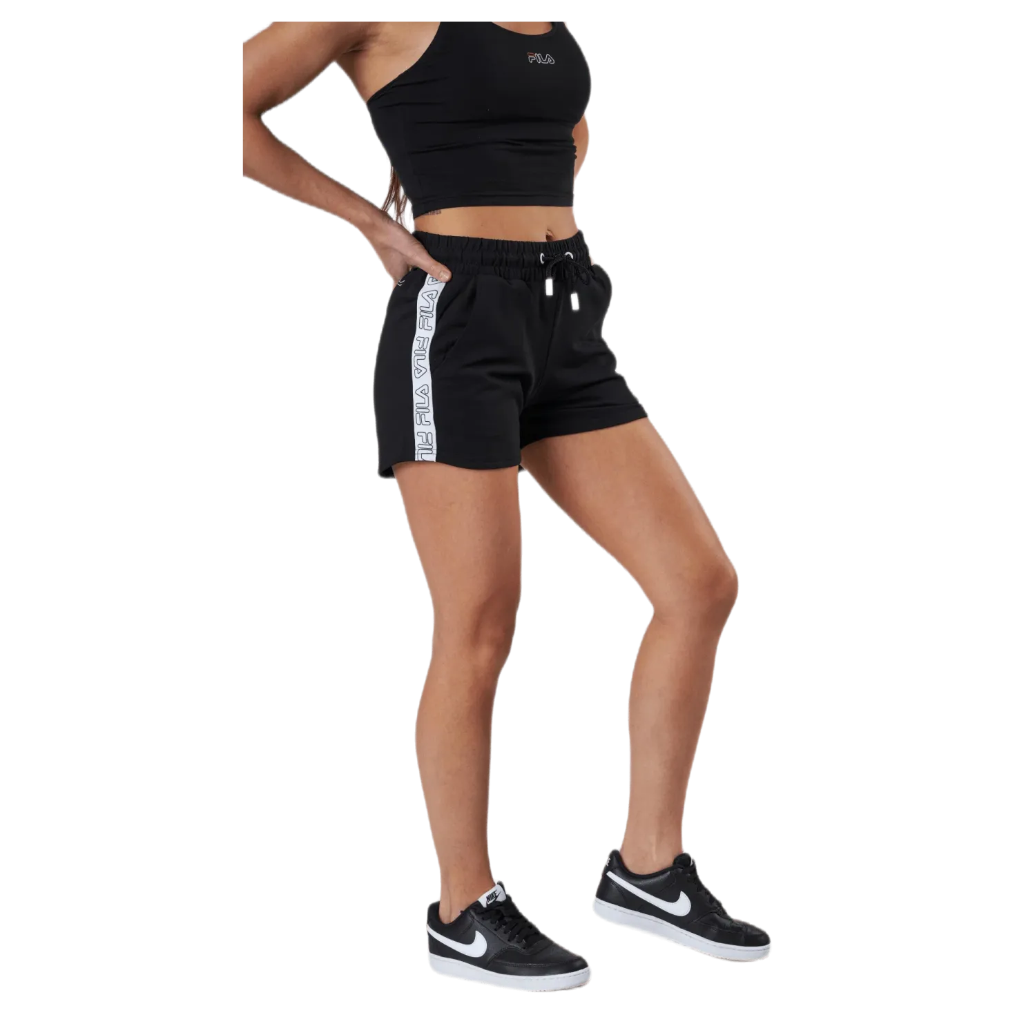 Jadiana Taped Shorts Black