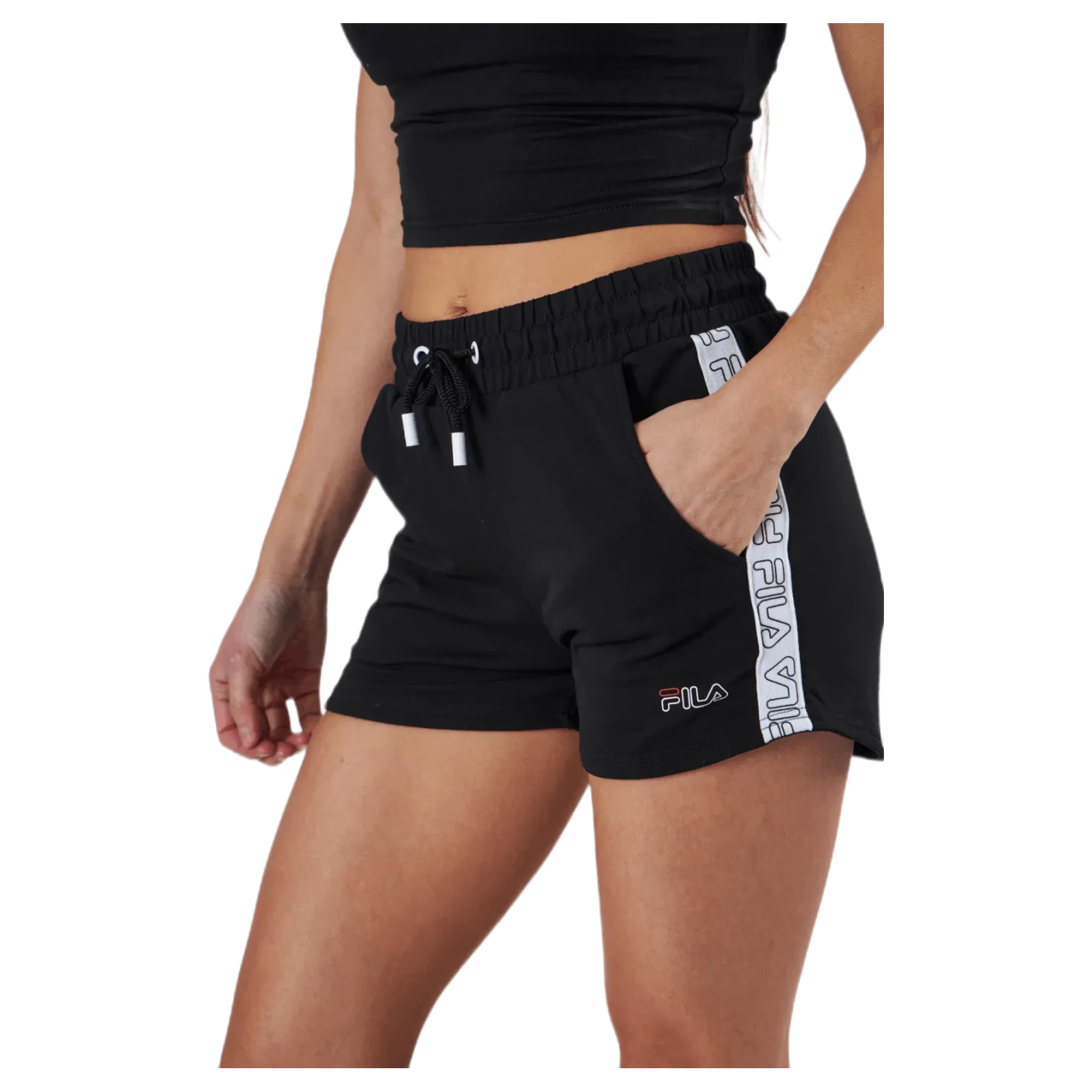 Jadiana Taped Shorts Black