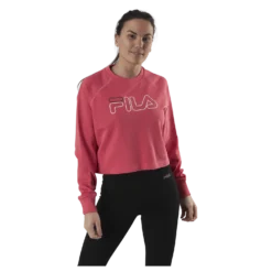 Jamina Cropped Crew Sweat Pink