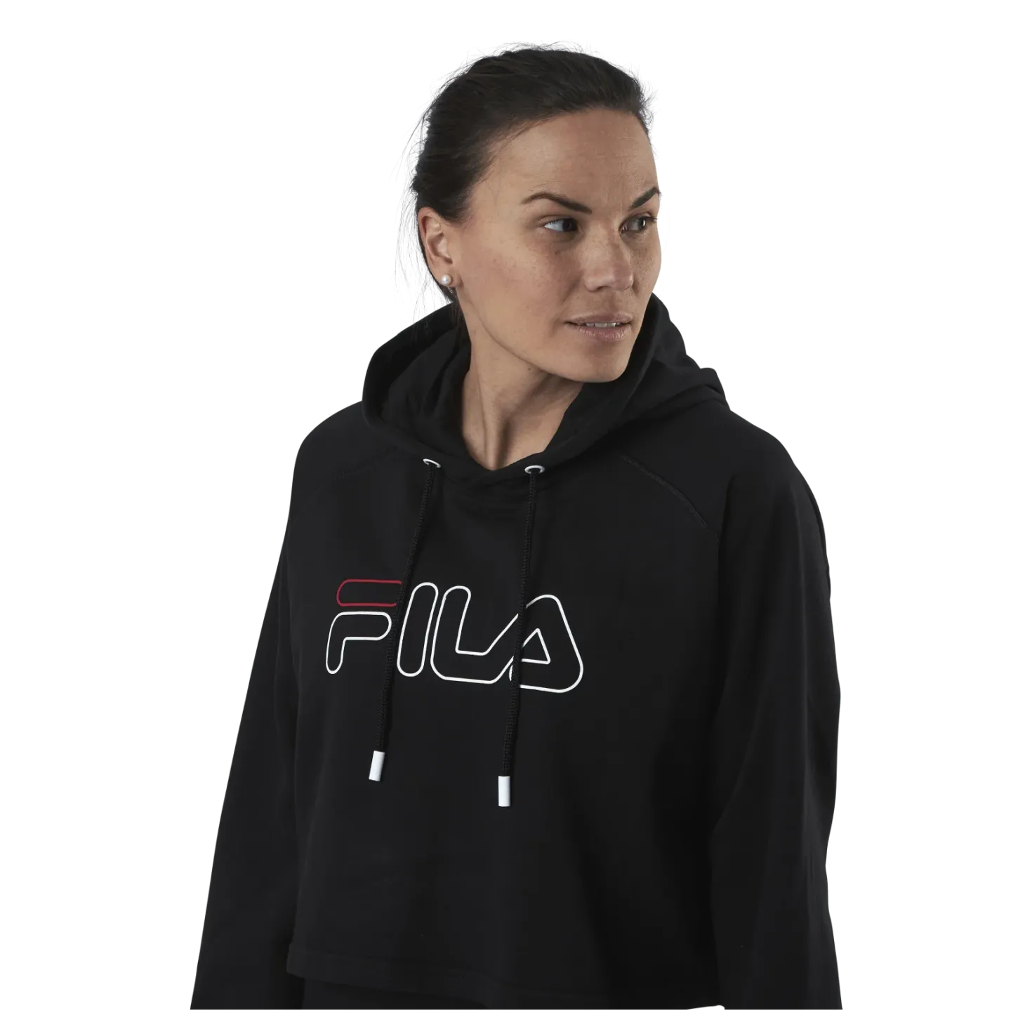 Jana Cropped Hoody Black