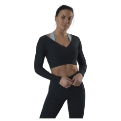 Jana Ls Train Crop Top Blue