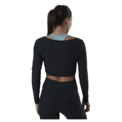Jana Ls Train Crop Top Blue