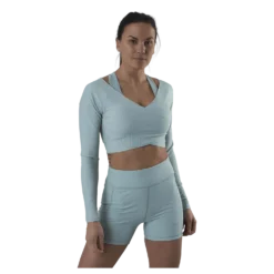 Jana Ls Train Crop Top Grey