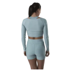 Jana Ls Train Crop Top Grey